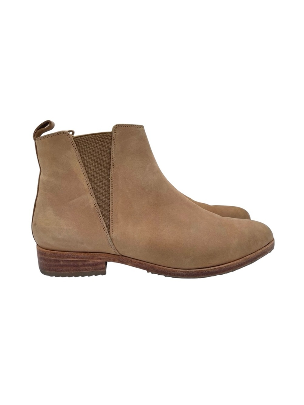 Nisolo Eva Everyday Chelsea Boots 9 Almond/Light Tan